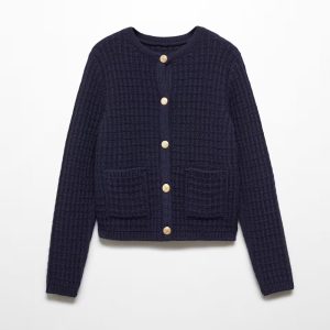 Button knit cardigan