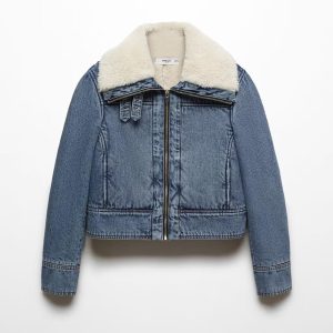 Shearling denim jacket